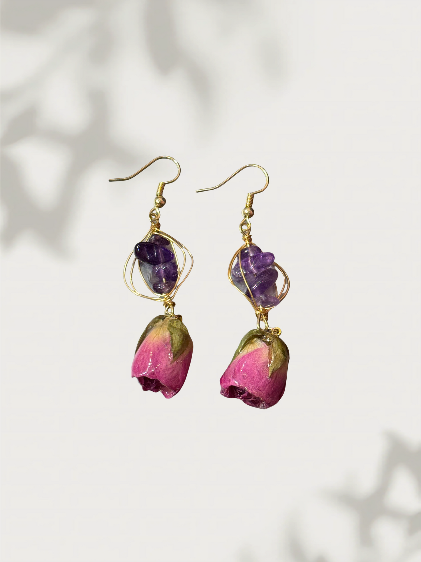 Crystal Rose Earrings