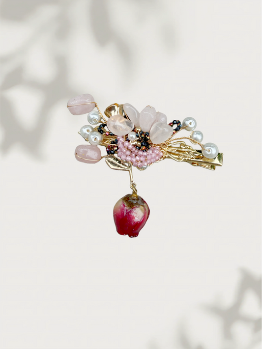 Yuna Rose Hair Clip