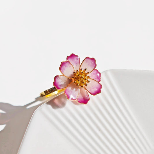 Cosmos Flower Ring