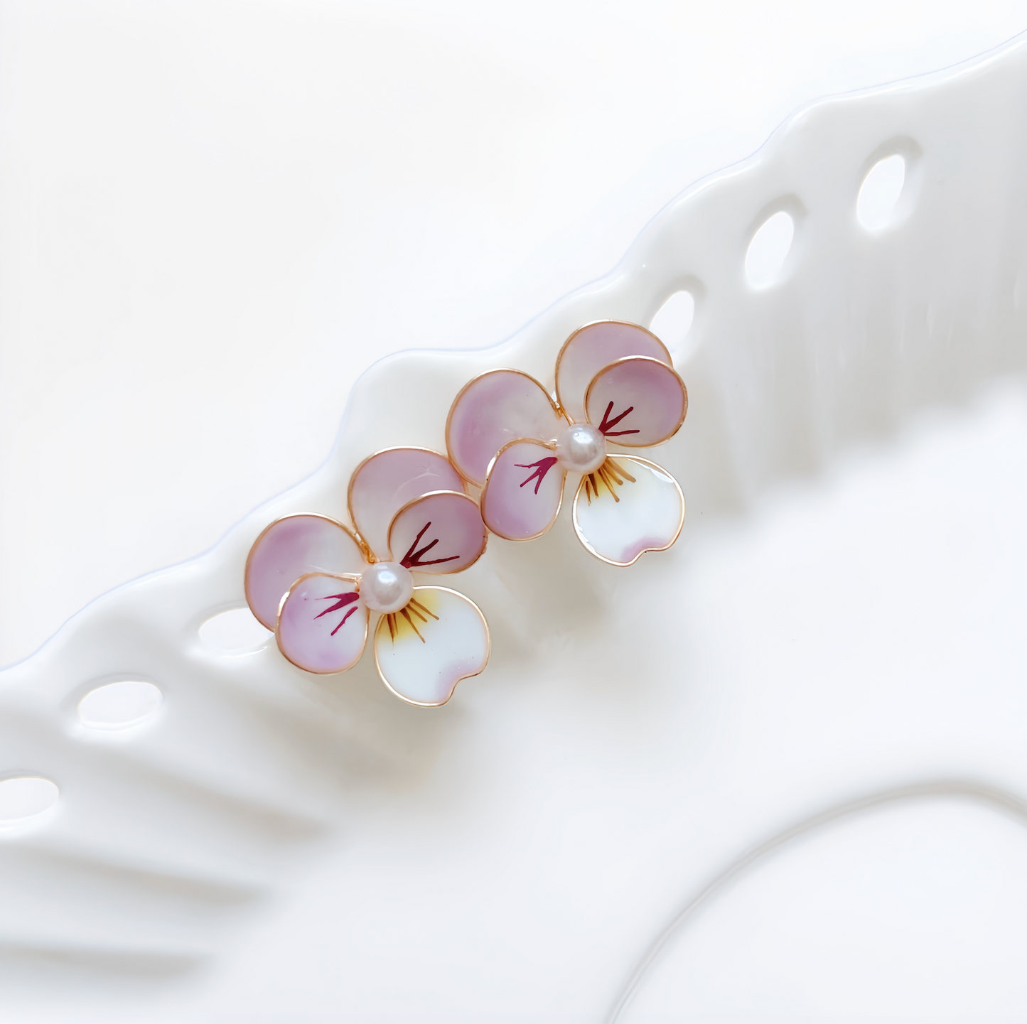 Violet Stud Earring