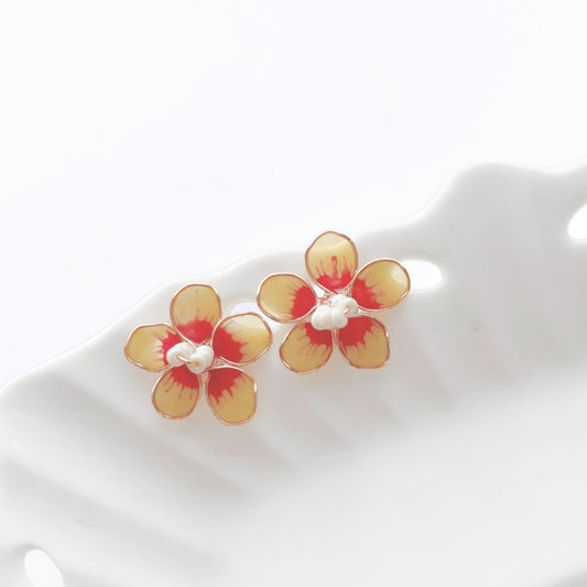 Hibiscus Stud Earrings