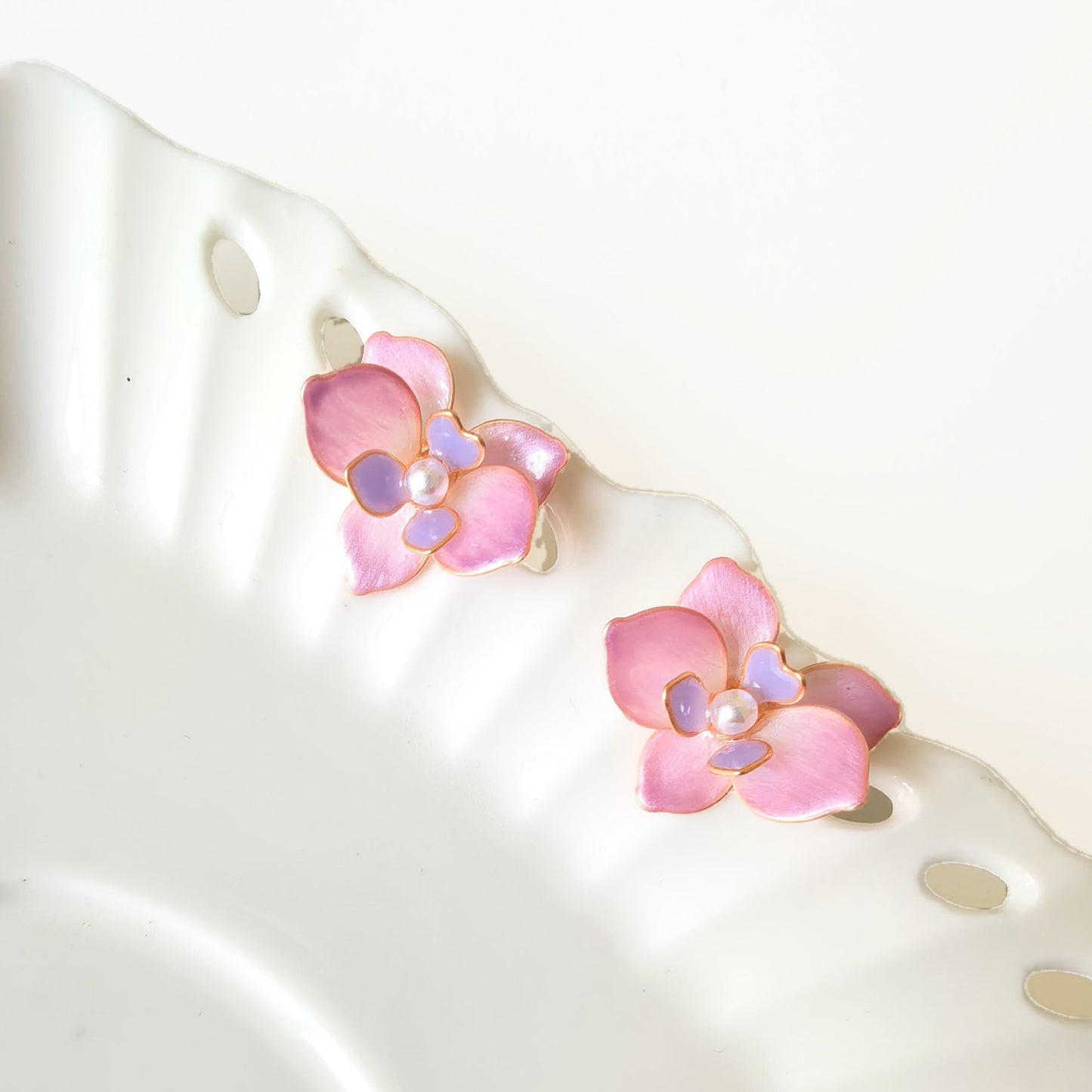 Orchid Stud Earrings