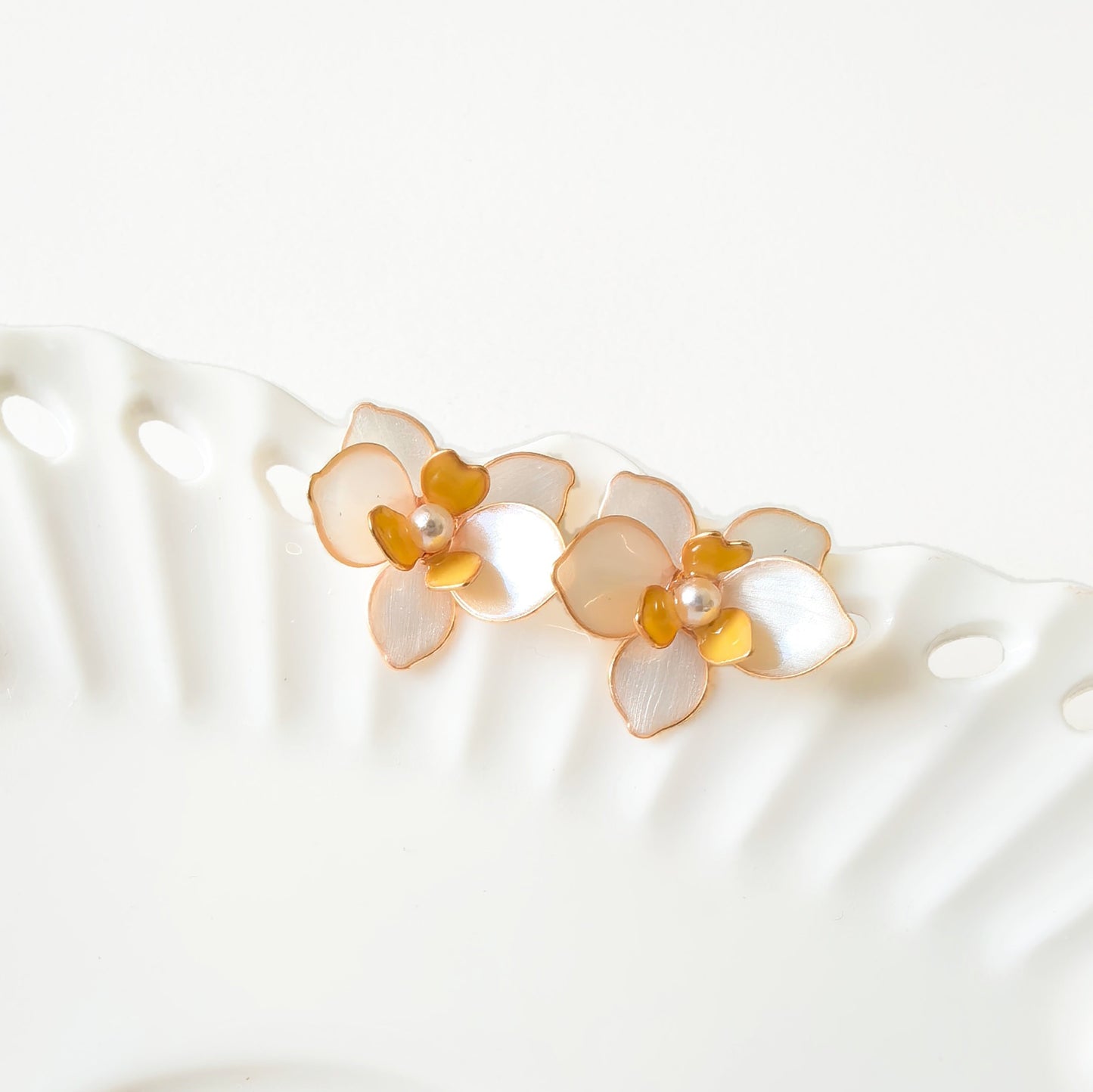 Orchid Stud Earrings