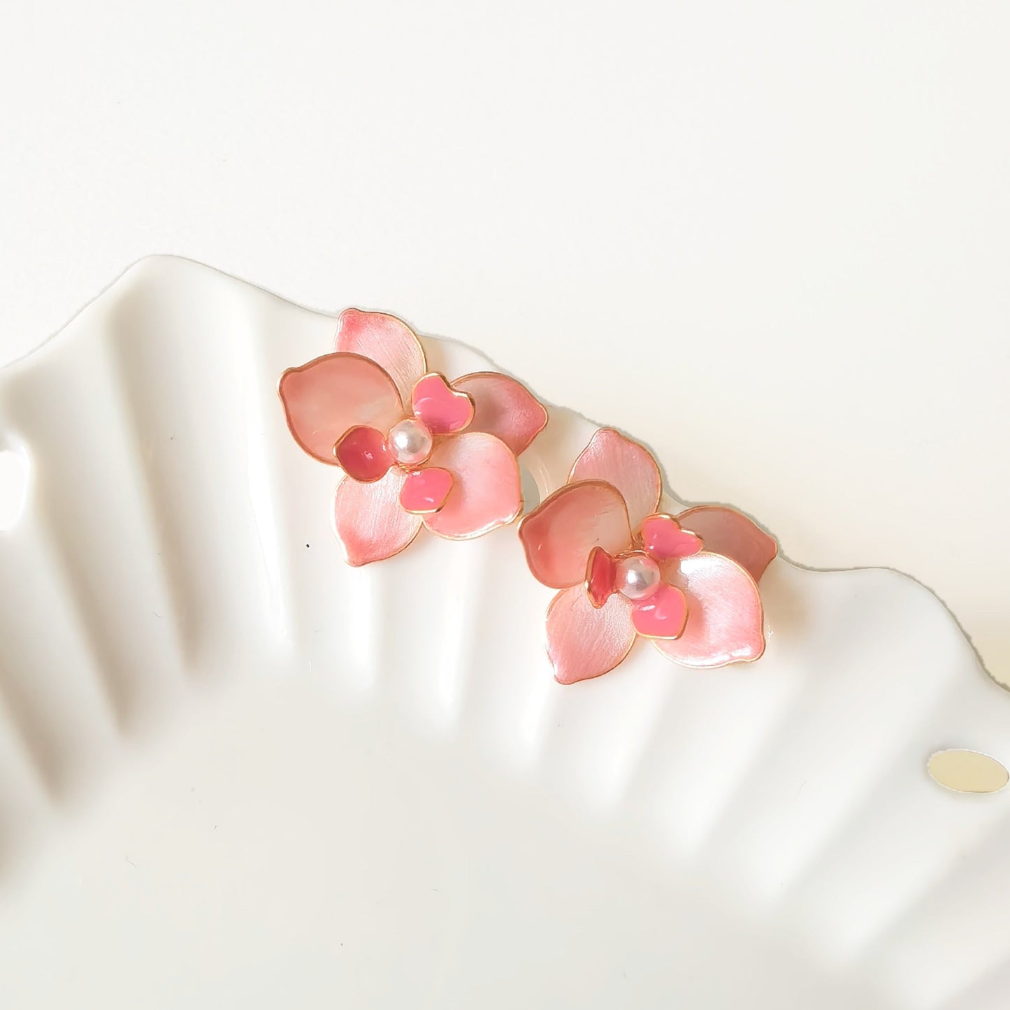 Orchid Stud Earrings